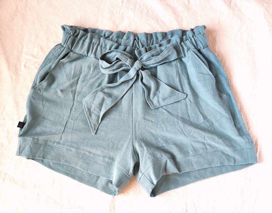 Shorts - Hellblaue Leinen (42)